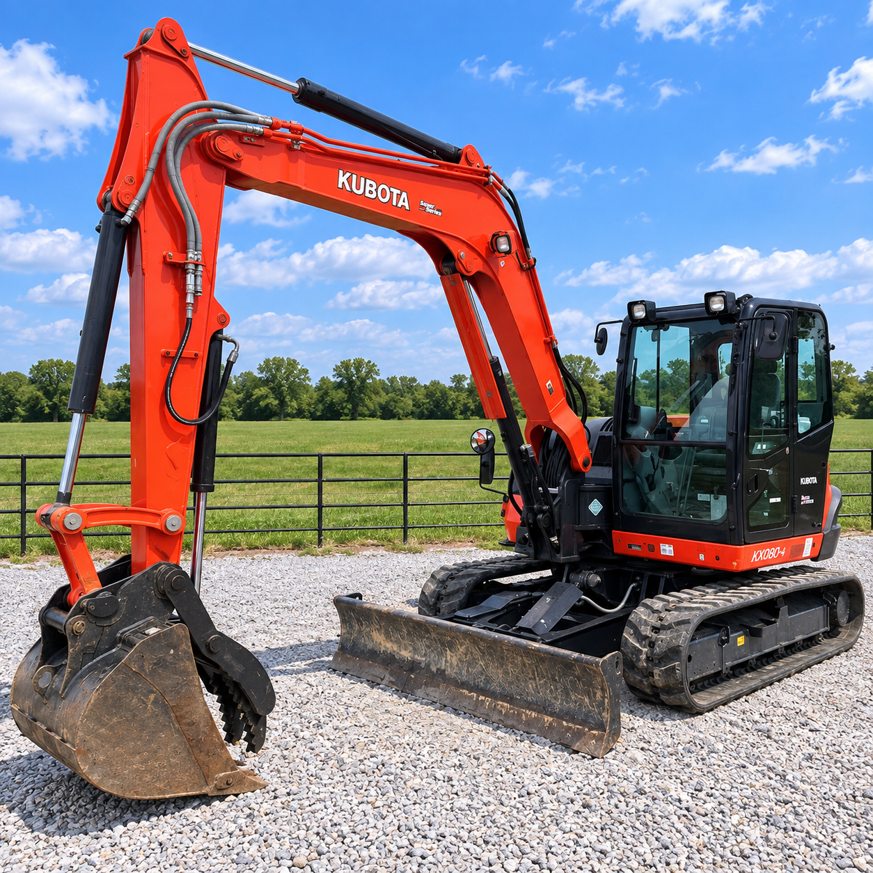 2019 Kubota KX080-4S mini excavator